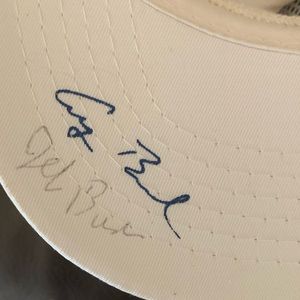 This Bush/Quayle 92 Cap is signed by George Bush and Jeb Bush. Price:$400.